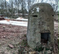 Einmann-Bunker im Wald